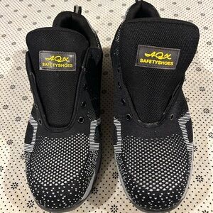 Black and White Men's Safety Sneakers / Work Shoes
